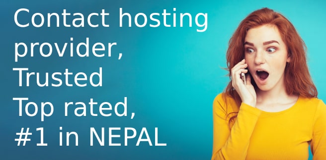 Contact hosting provider, Trusted Top rated, #1 in NEPAL